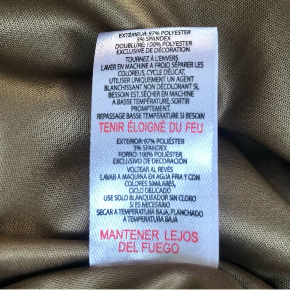 Jason Wu Engracia Long Sleeve Backless Plunge Midi Dress Tan Size Medium Sexy - Picture 12 of 14